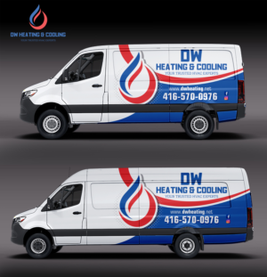 Car Wrap Design by Iryna S for DW Heating & Cooling Inc. | Design: #24062106