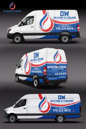 Car Wrap Design by Iryna S for DW Heating & Cooling Inc. | Design: #24071909