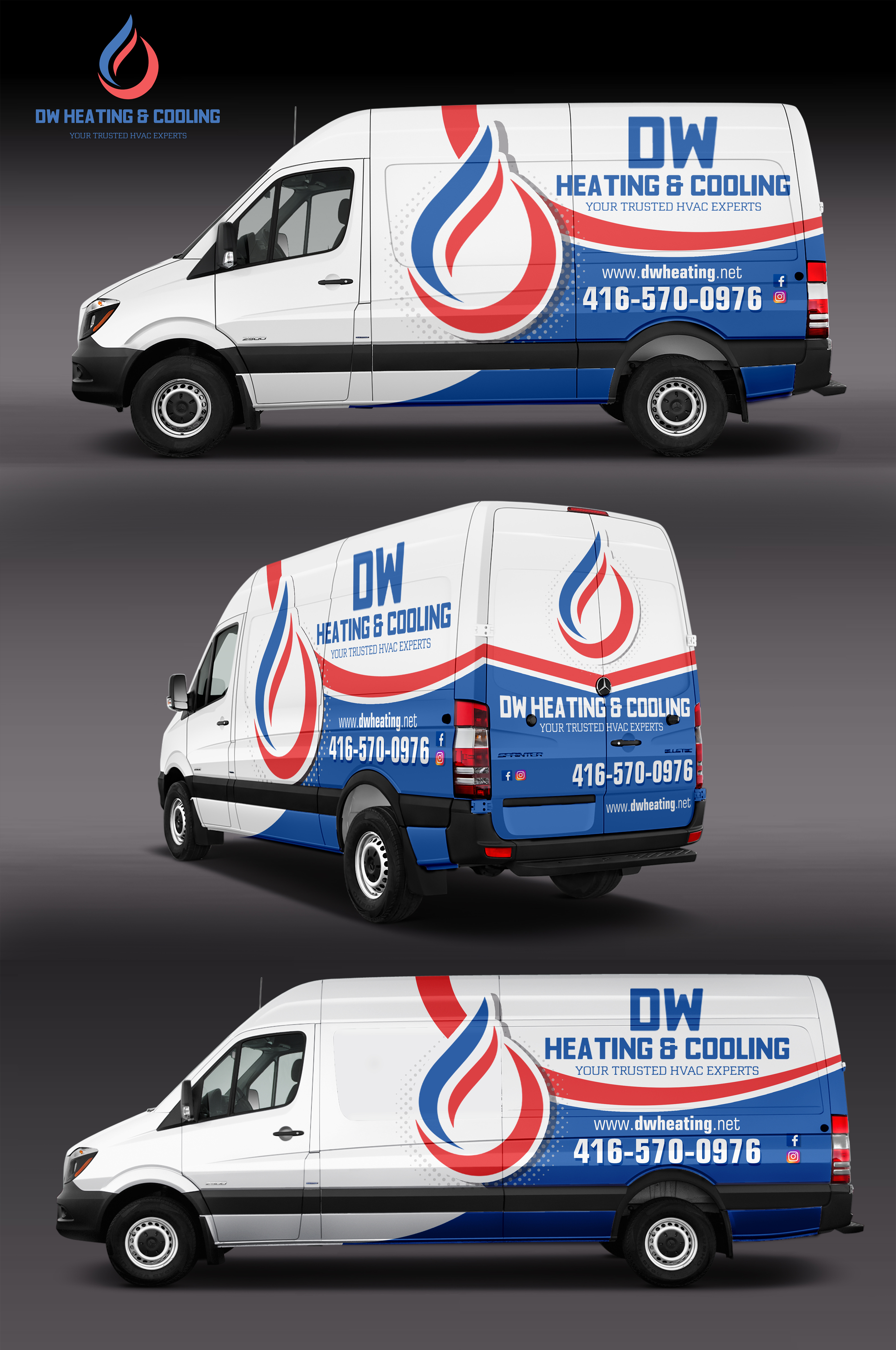 Car Wrap-Design von Iryna S für DW Heating & Cooling Inc. | Design #24105911