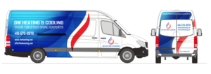Heating, ventilation and air conditioning (Hvac) company needs a van wrap design | Design de Covering de Véhicule par Javelin Studio