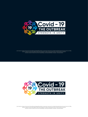 Covid - 19 / The Outbreak / Strength in Unity | Logo Design by sushsharma99