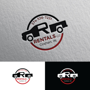 R Rentals LLC Goshen, IN. 574-536-7231 | Logo Design by Rii