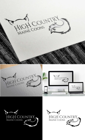 Logo Design by Nicolene Barnard for High Country Maine Coons | Design: #24100608