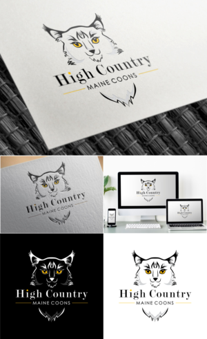 Logo Design by Nicolene Barnard for High Country Maine Coons | Design: #24137421