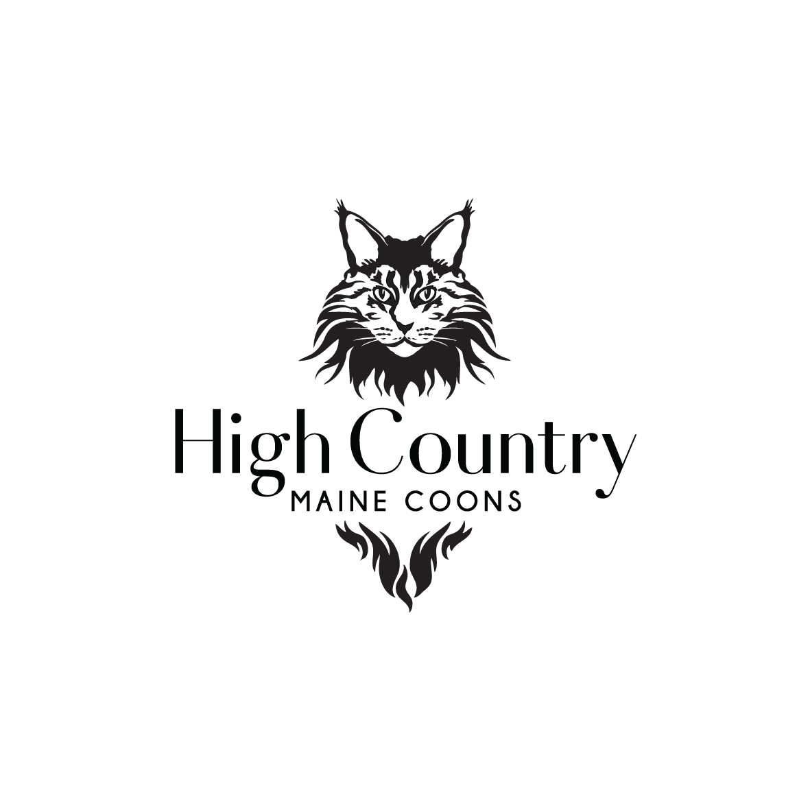 Logo Design by Samantha Ward Design for High Country Maine Coons | Design #24110444