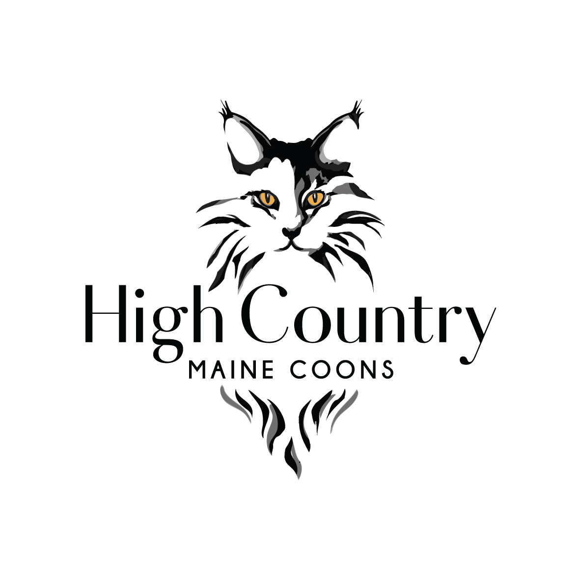 Logo Design by Samantha Ward Design for High Country Maine Coons | Design #24121372