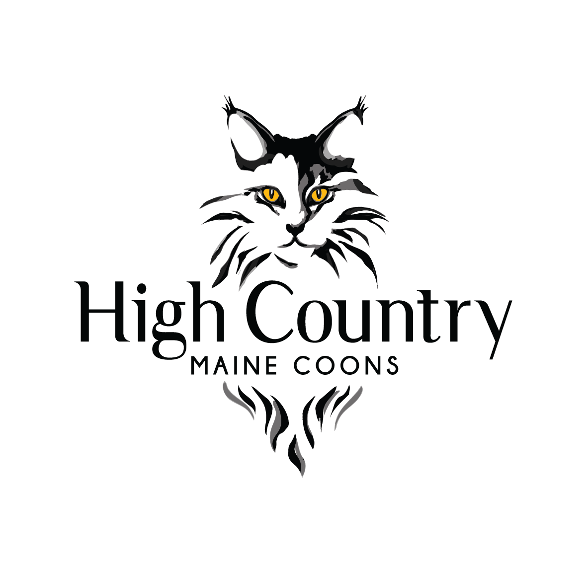 Logo Design by Samantha Ward Design for High Country Maine Coons | Design #24129761