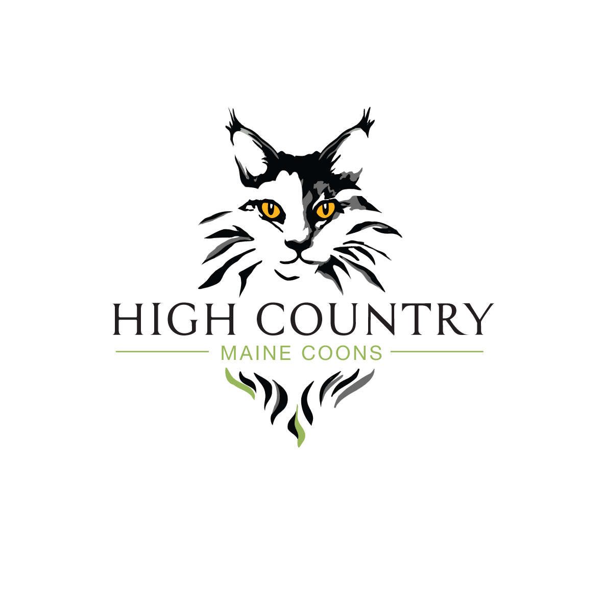 Logo Design by Samantha Ward Design for High Country Maine Coons | Design #24159297