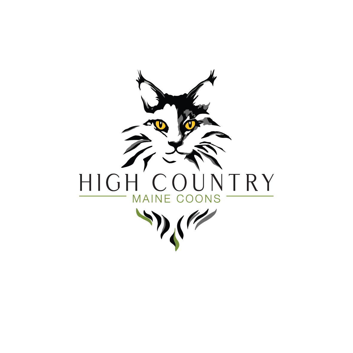 Logo Design by Samantha Ward Design for High Country Maine Coons | Design #24164755