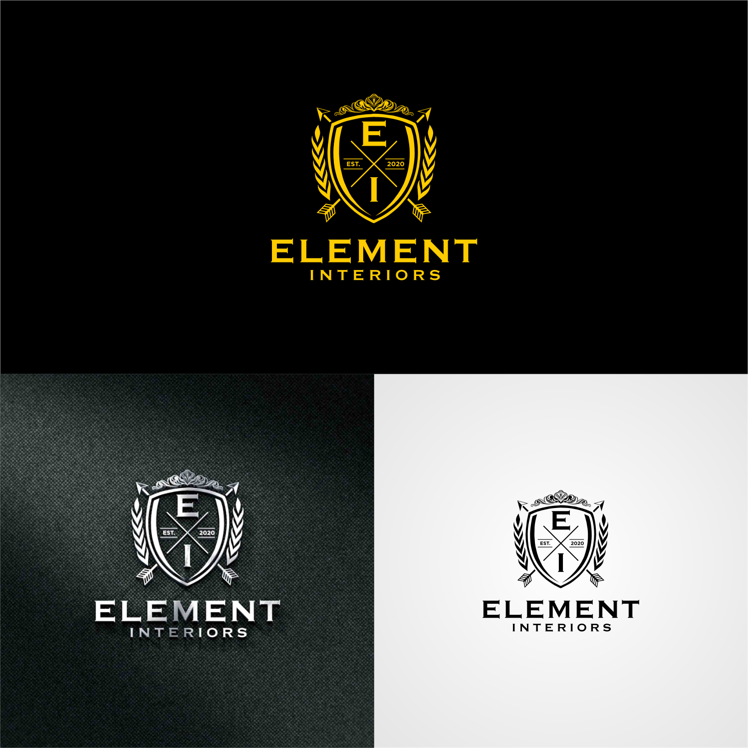 Logo Design by PAYUNG Media Creative for Element Interiors | Design #24076904