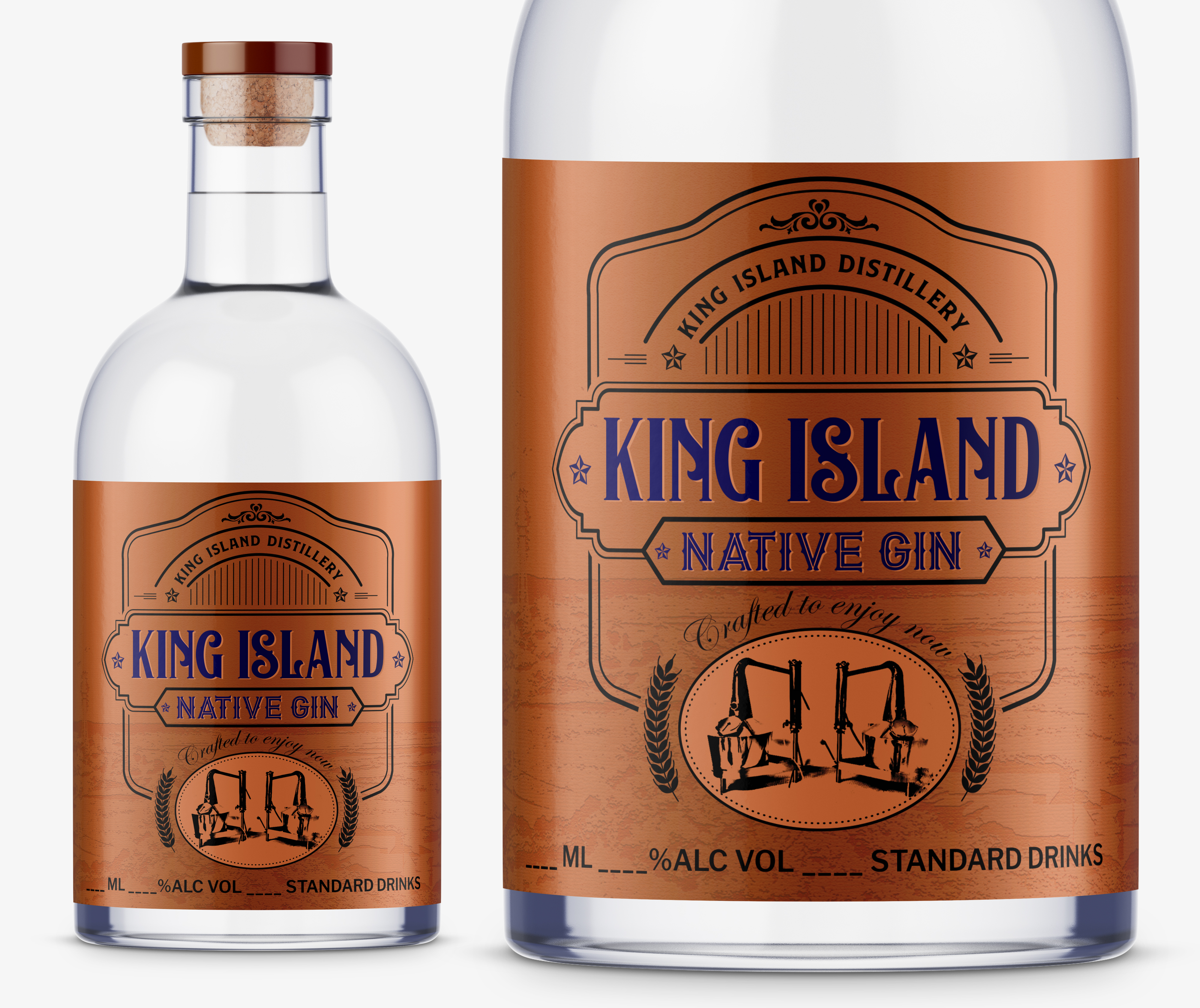 Label Design by SAI DESIGNS for King Island Distillery | Design #24138114