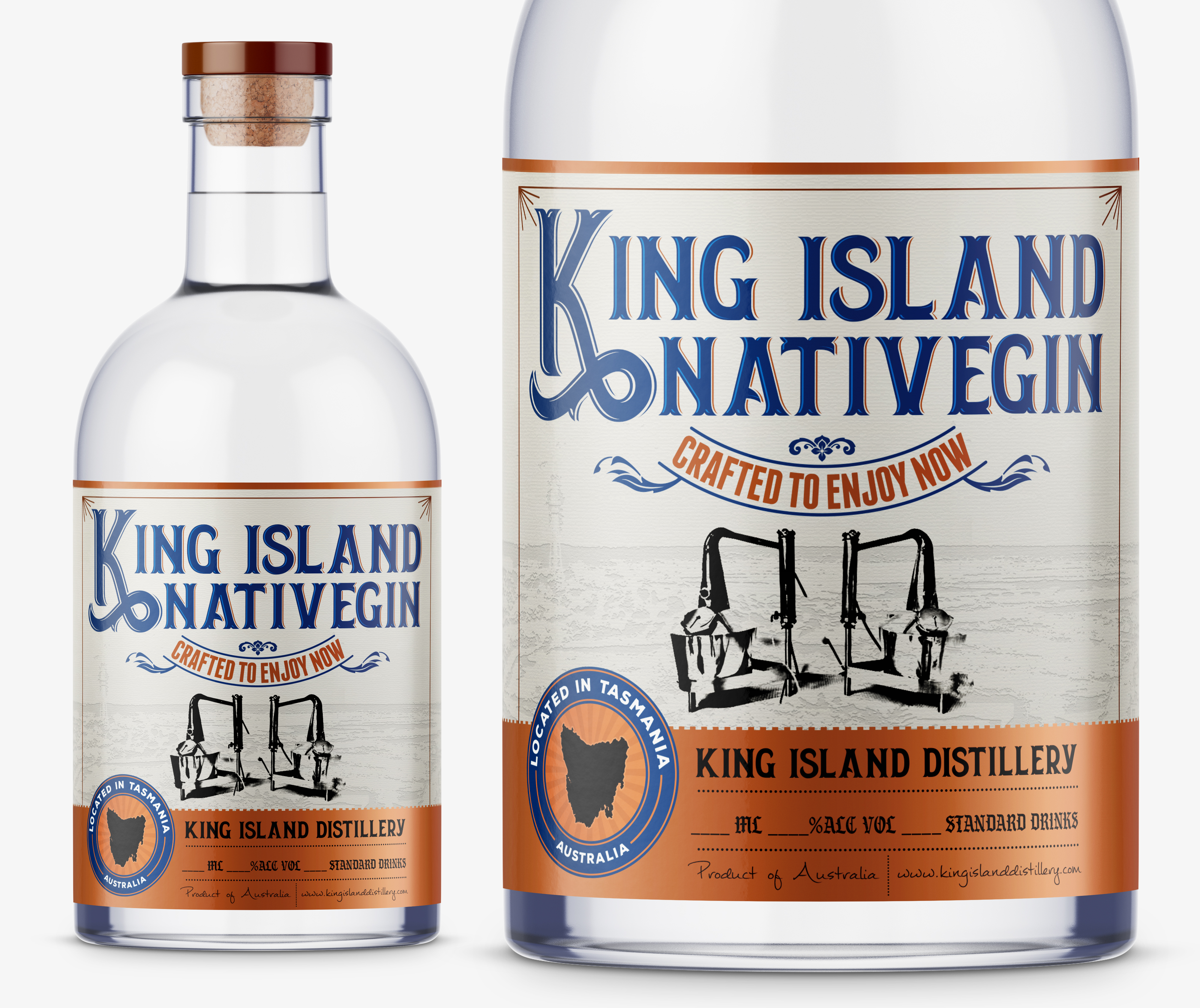 Label Design by SAI DESIGNS for King Island Distillery | Design #24142138