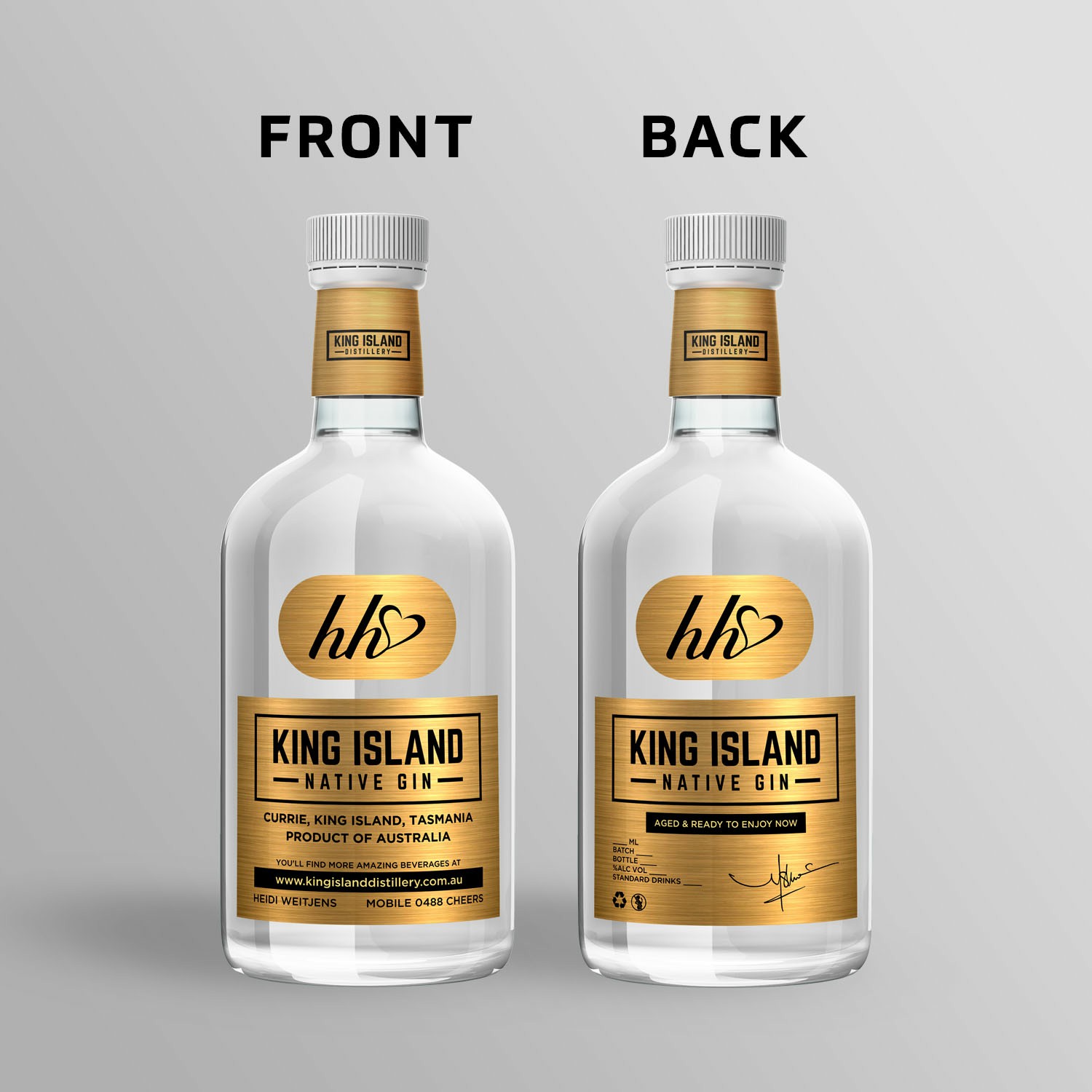 Label Design by RenCan for King Island Distillery | Design #24092527