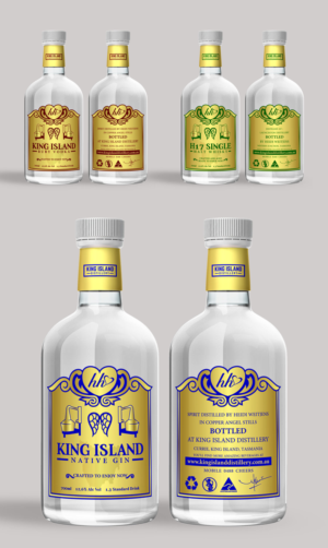 KING ISLAND DISTILLERY BOTTLE LABELS | Etikett-Design von RenCan
