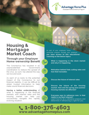 Covid-19 Mortgage Housing Market Coaching | Design Infographie par desainerd