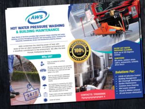 Diseño de Flyer por j.allosso para Aqua Works & Services | Diseño #24075407