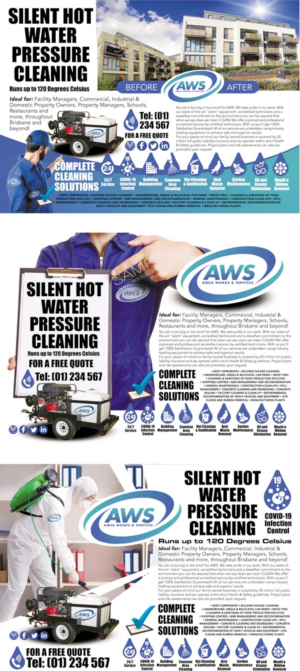 Diseño de Flyer por the artworks para Aqua Works & Services | Diseño #24084792
