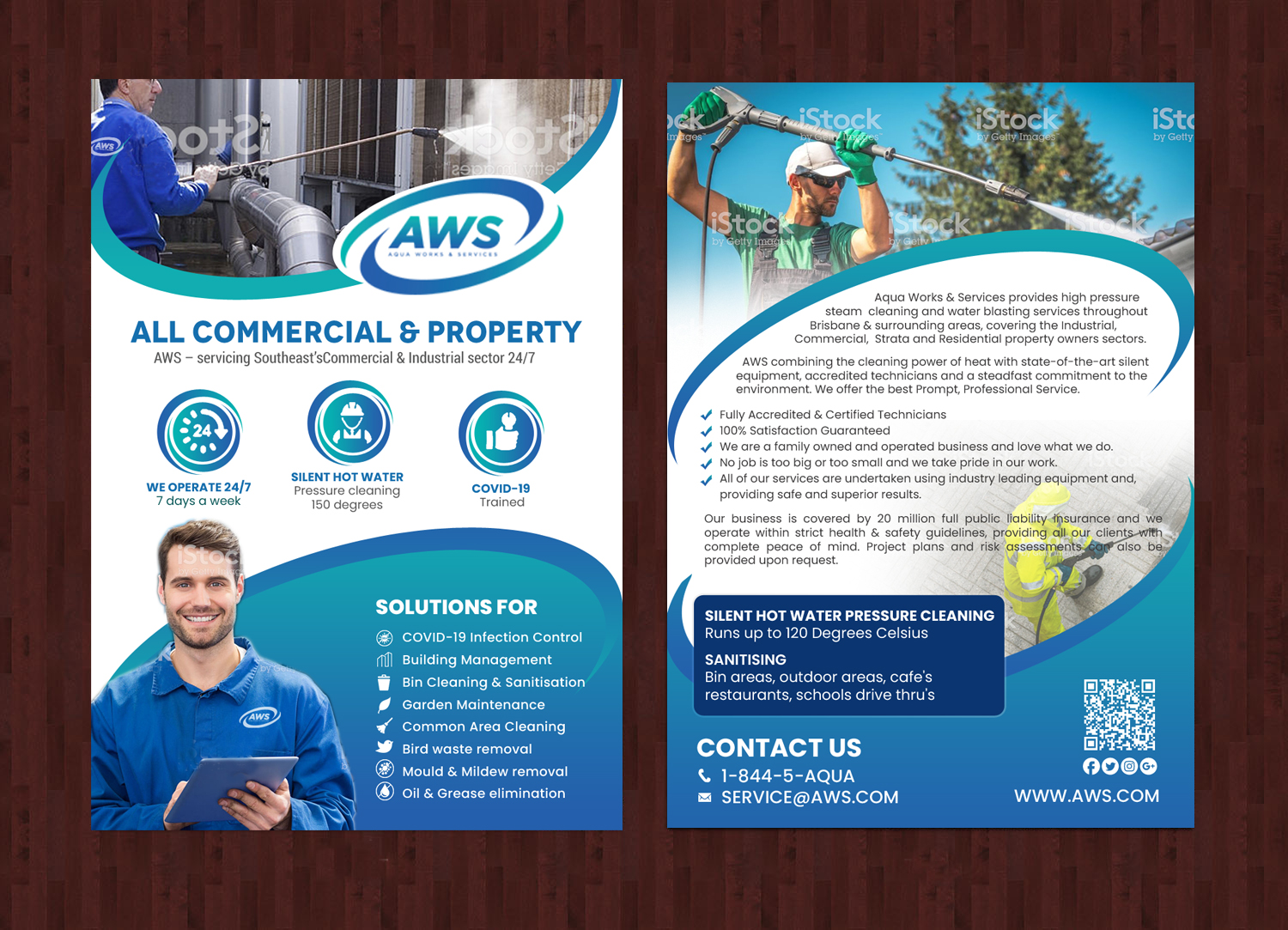Diseño de Flyer por chandrayaan.creative para Aqua Works & Services | Diseño #24096748