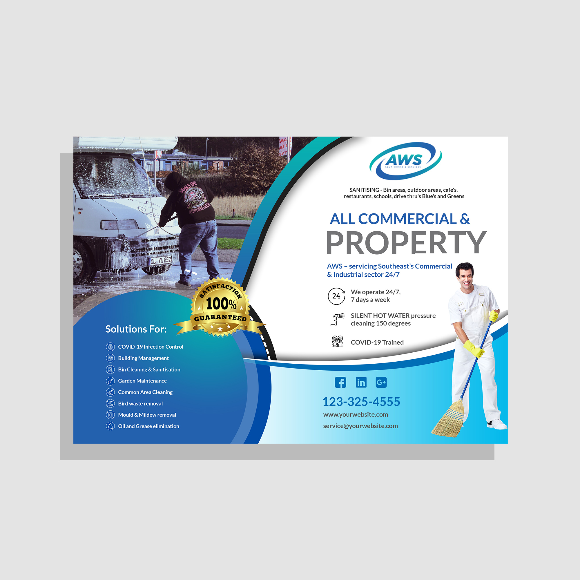 Flyer Design by Deepak_9_Malhotra for Aqua Works & Services | Design #24075557