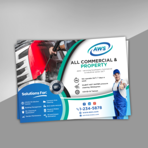 Building Maintenance Flyer specialising in hot and silent pressure cleaning | Design de Flyer par Deepak_9_Malhotra