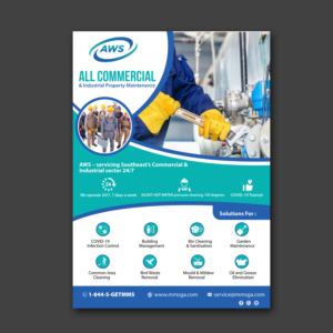 Building Maintenance Flyer specialising in hot and silent pressure cleaning | Design de Flyer par Schöpfer