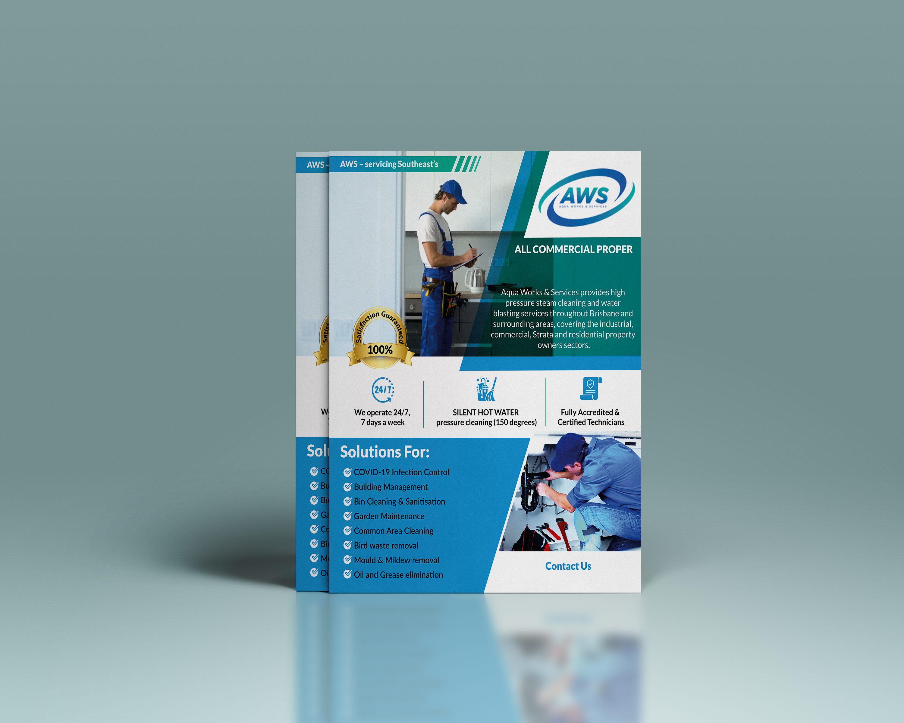 Diseño de Flyer por Alif 6 para Aqua Works & Services | Diseño #24092485