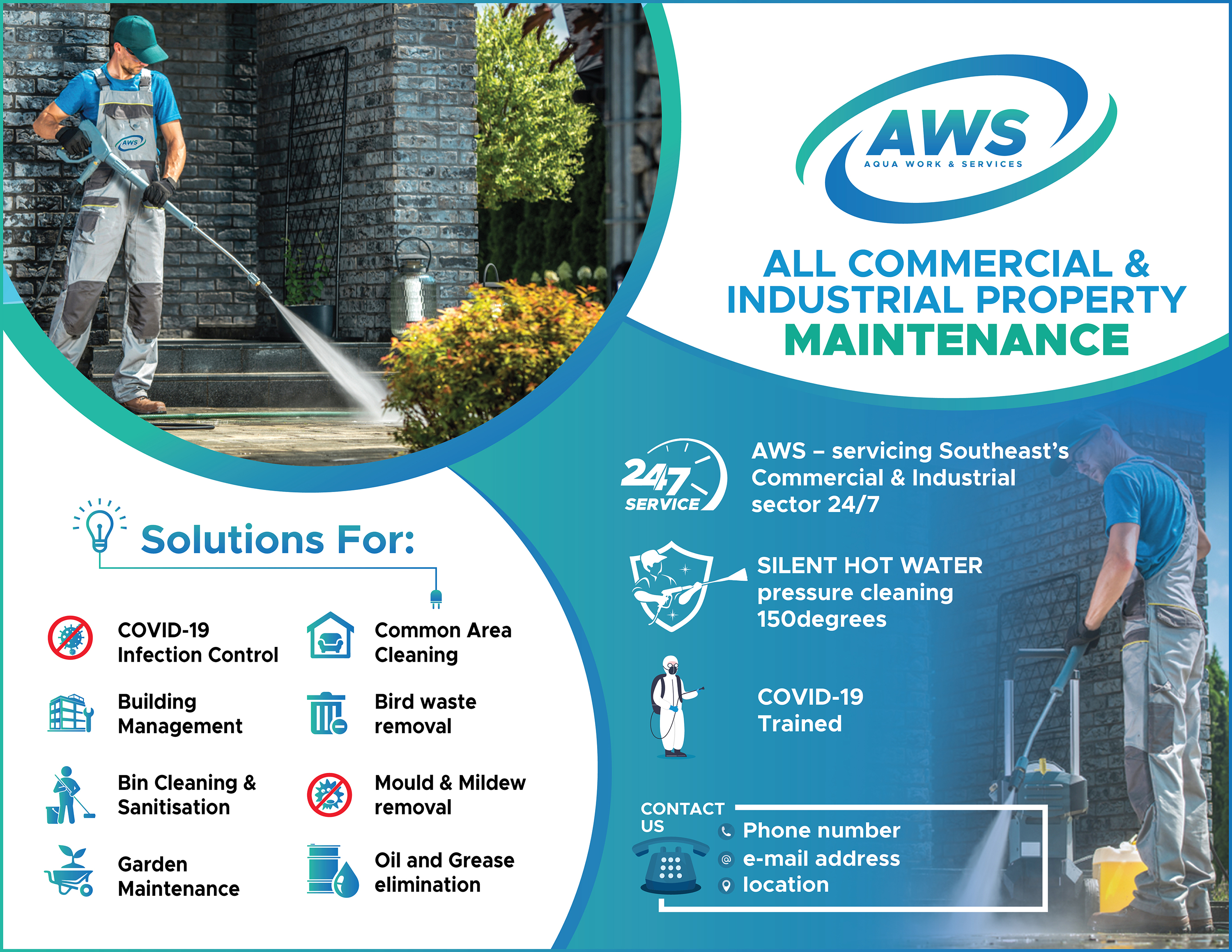 Design de Flyer par Md. Kamruzzaman Sadin pour Aqua Works & Services | Design #24080422