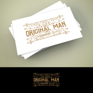Original Man Grooming Co. (Grooming Co. in small letters) | Logo Design by ClearDesign