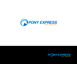 Pony Express Pool Services | Logo Design by aglaronde23