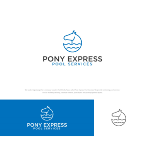 Pony Express Pool Services | Logo-Design von ecorokerz