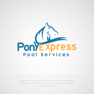 Pony Express Pool Services | Logo-Design von Maxo-Biz