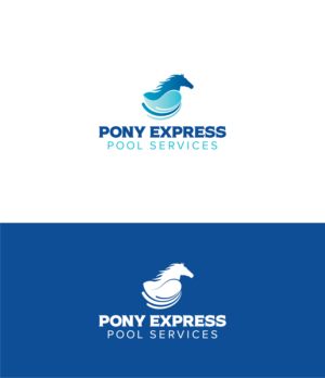 Pony Express Pool Services | Logo-Design von phosphorus