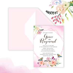 Wedding Invitation and envelope package | Design Invitation par Grace A