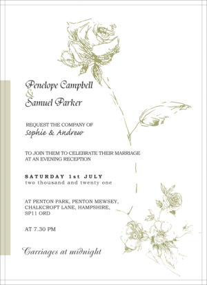 Wedding Invitation and envelope package | Diseño de Invitación por Grafix Hive