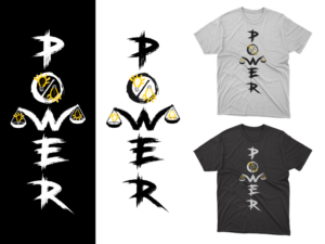 Power | T-Shirt-Design von Slant Line Media