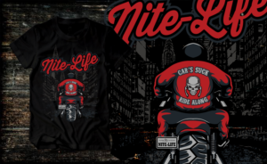 Cars suck biker tshirt design | T-shirt Design by Uprinteez