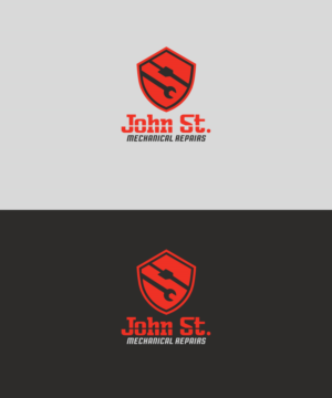 Motor mechanical workshop -  name of business - John St. Mechanical Repairs  | Logo Design by ART DEPOT