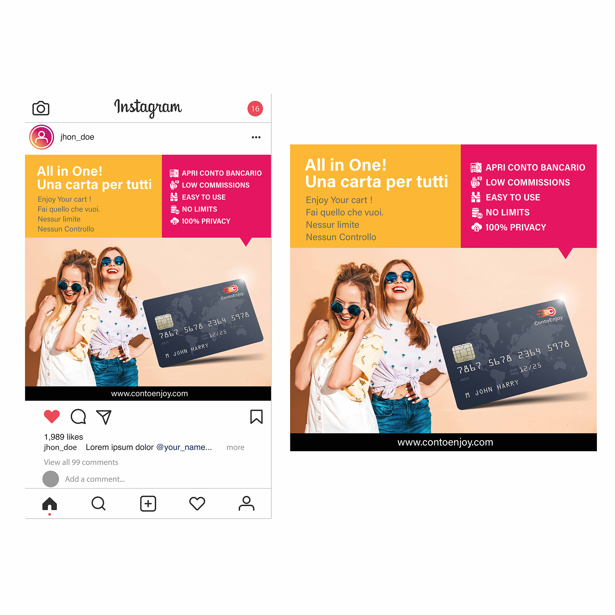 Facebook Design by Electra Films for 4plus srl | Design #24131893
