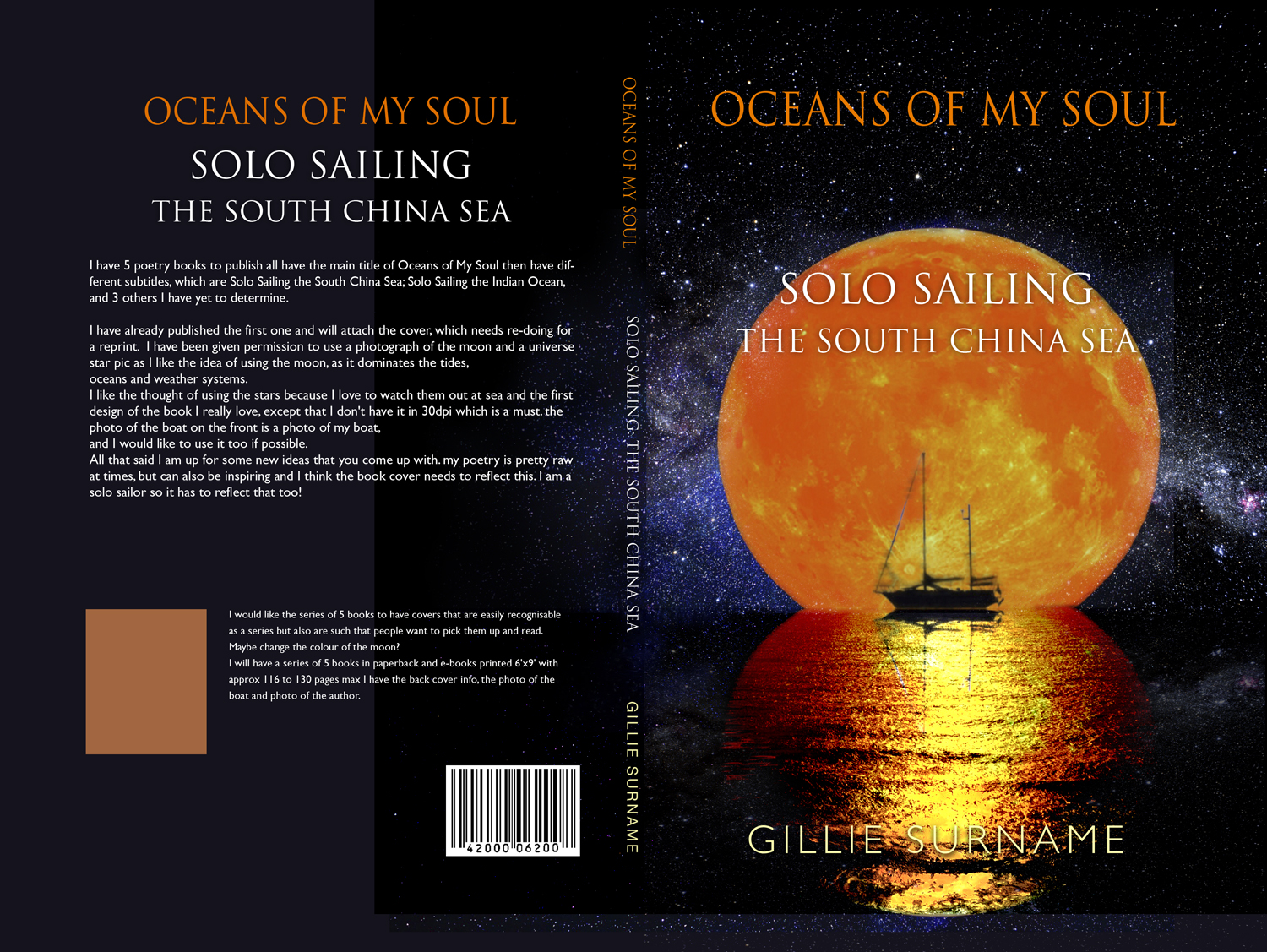 Book Cover Design by illuminati-design for Gillie Sails Solo | Design #24118753