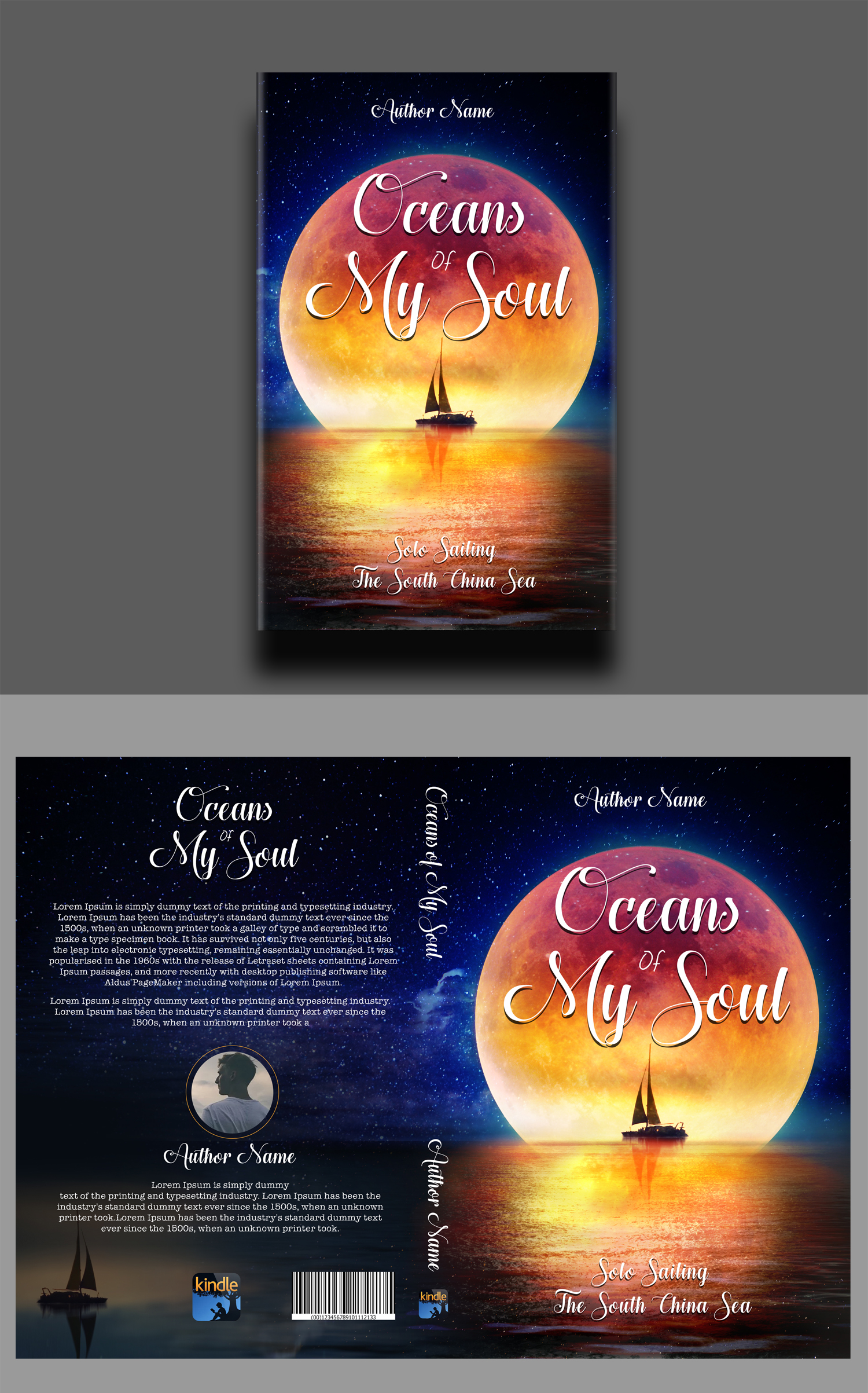 Book Cover Design by RGraphic for Gillie Sails Solo | Design #24138055