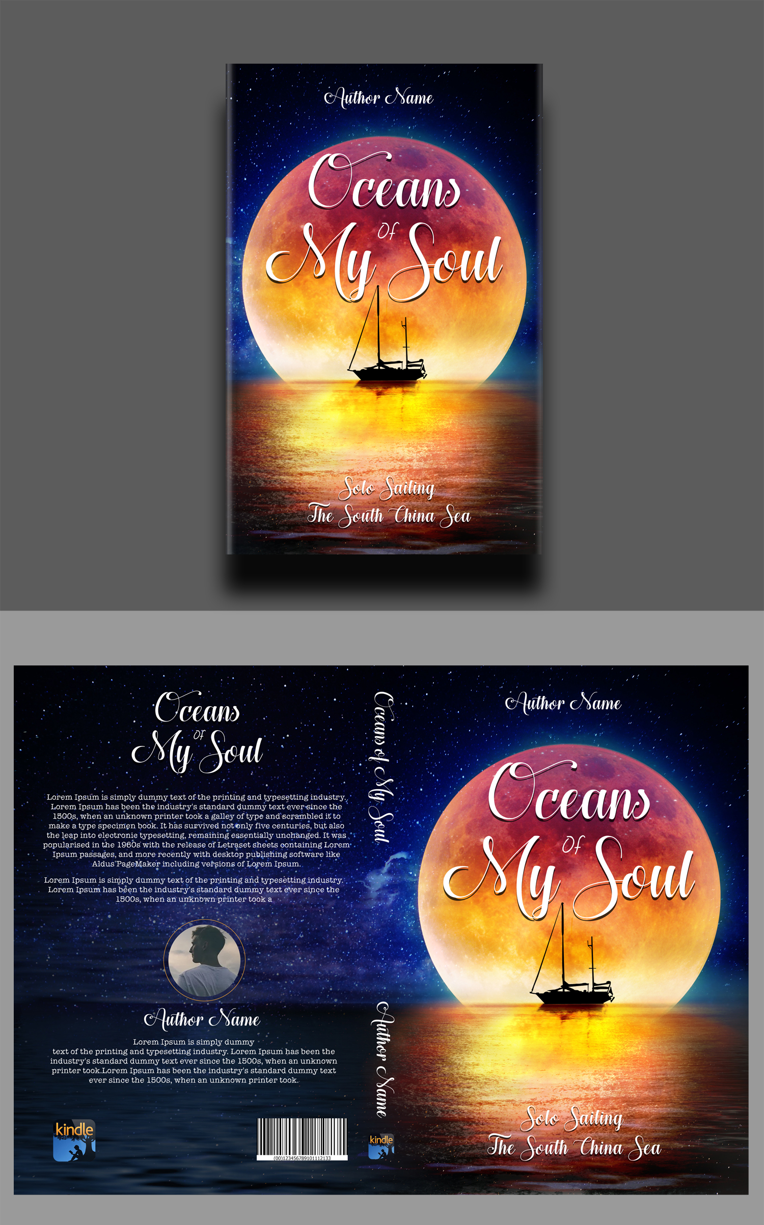 Book Cover Design by RGraphic for Gillie Sails Solo | Design #24142480