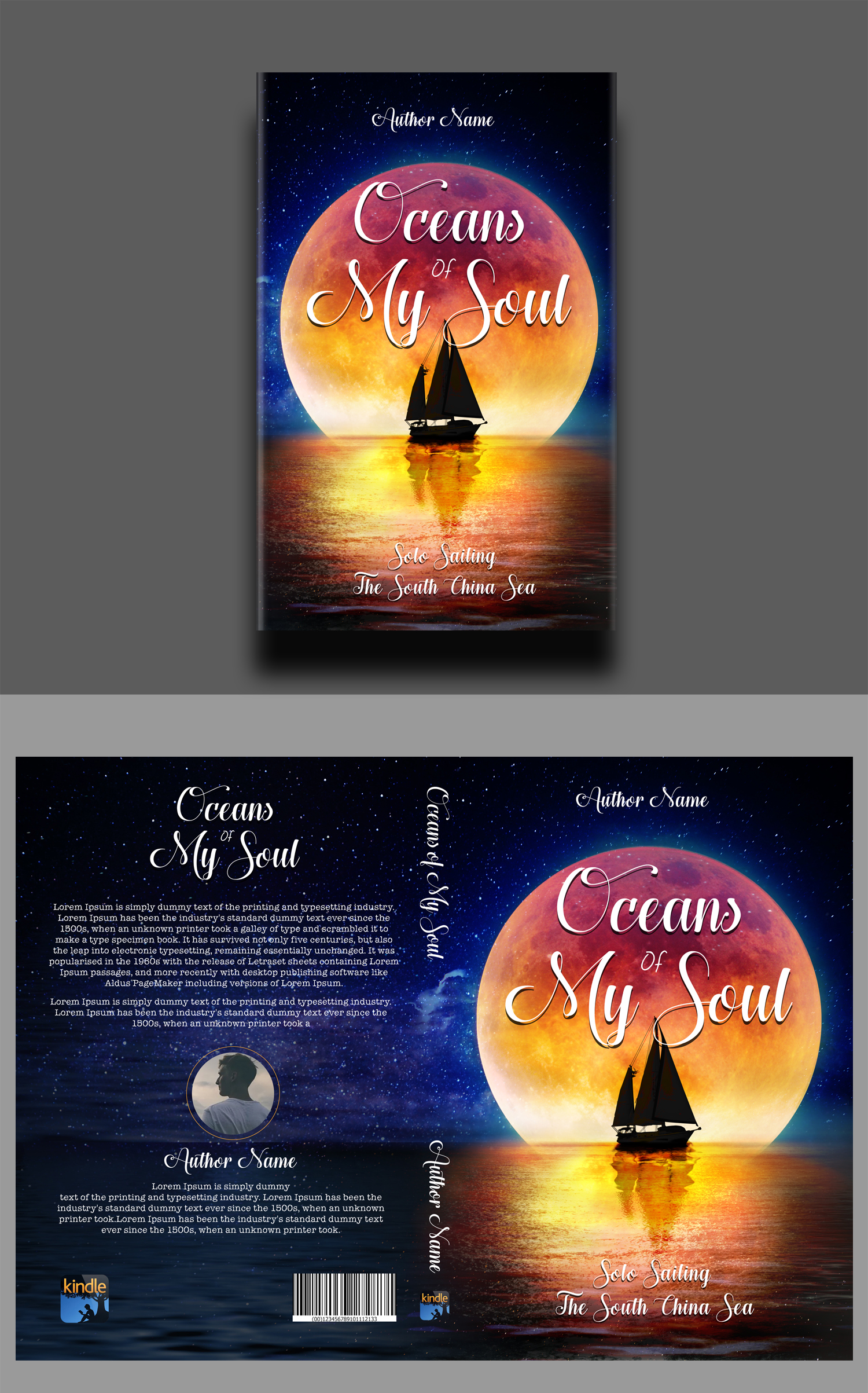 Book Cover Design by RGraphic for Gillie Sails Solo | Design #24226922