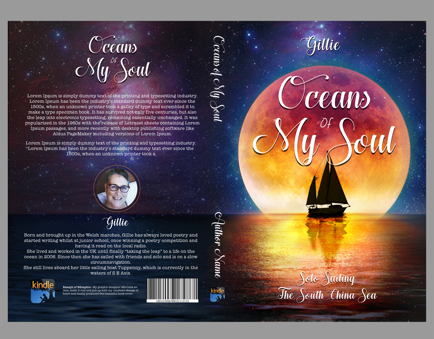 Book Cover Design by RGraphic for Gillie Sails Solo | Design #24275725