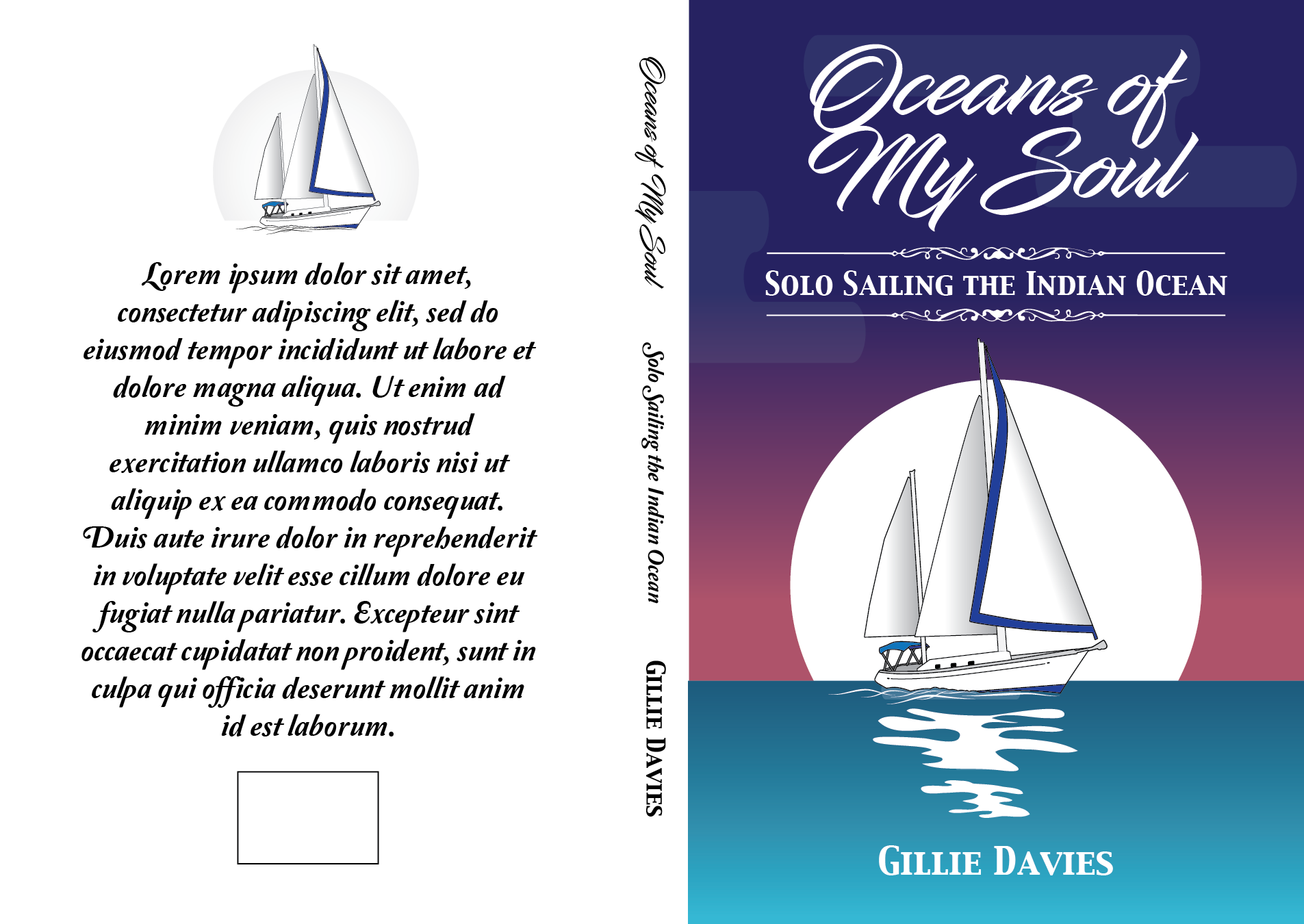 Buchumschlag Design von buana, sathya für Gillie Sails Solo | Design #24152981