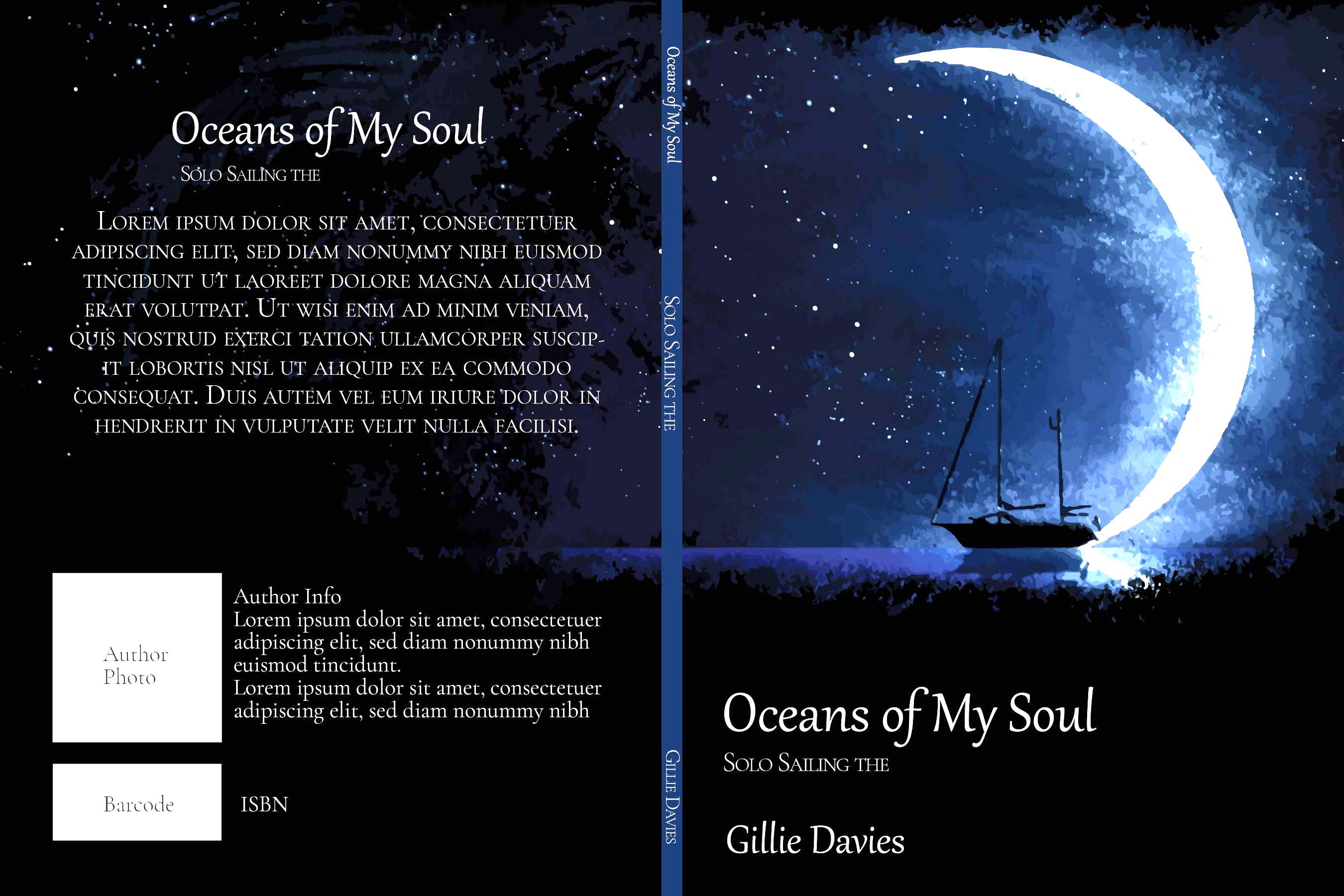 Book Cover Design by Jana.Jana for Gillie Sails Solo | Design #24143084