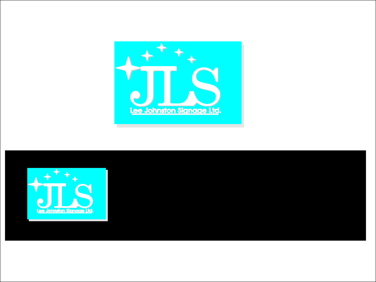 Logo Design by h.v. for Lee Johnston Signage Ltd | Design #729163