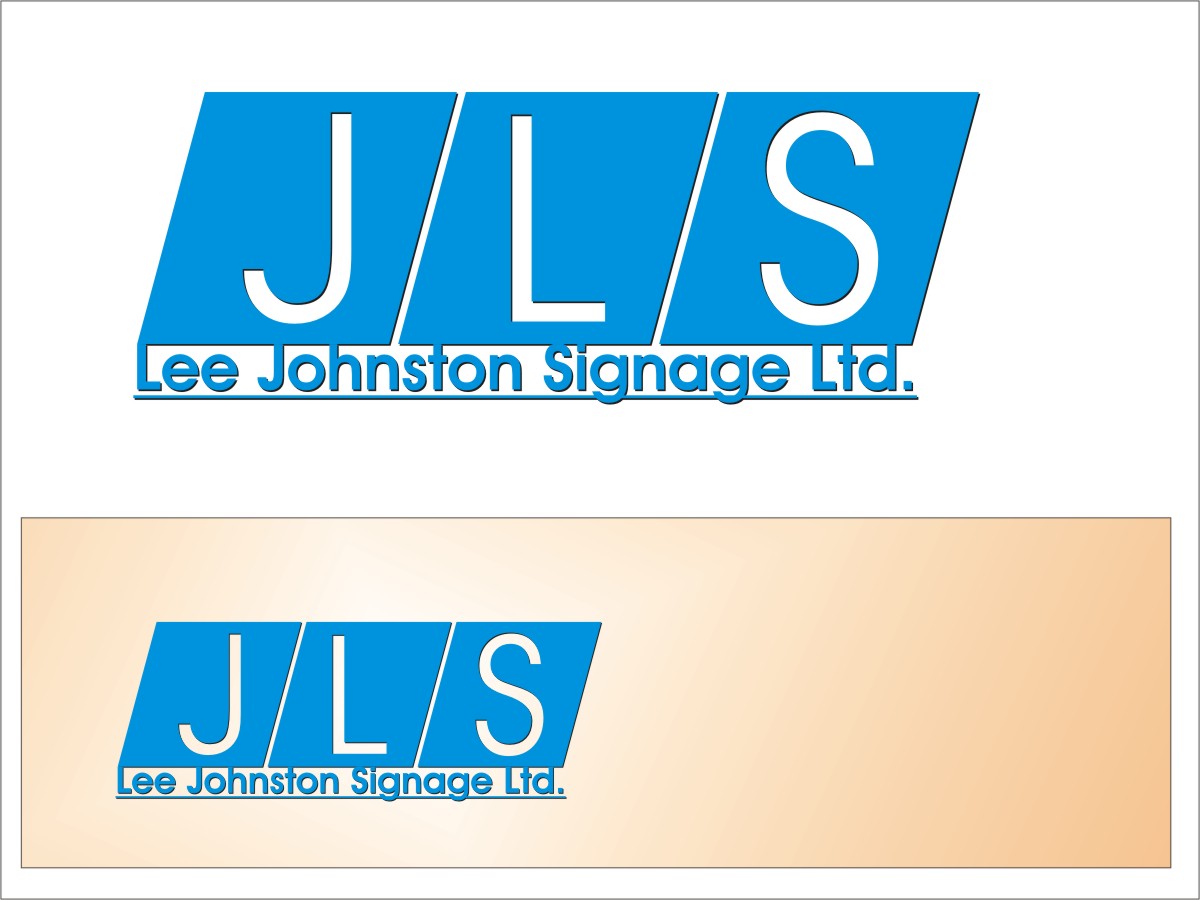 Logo Design by h.v. for Lee Johnston Signage Ltd | Design #734677