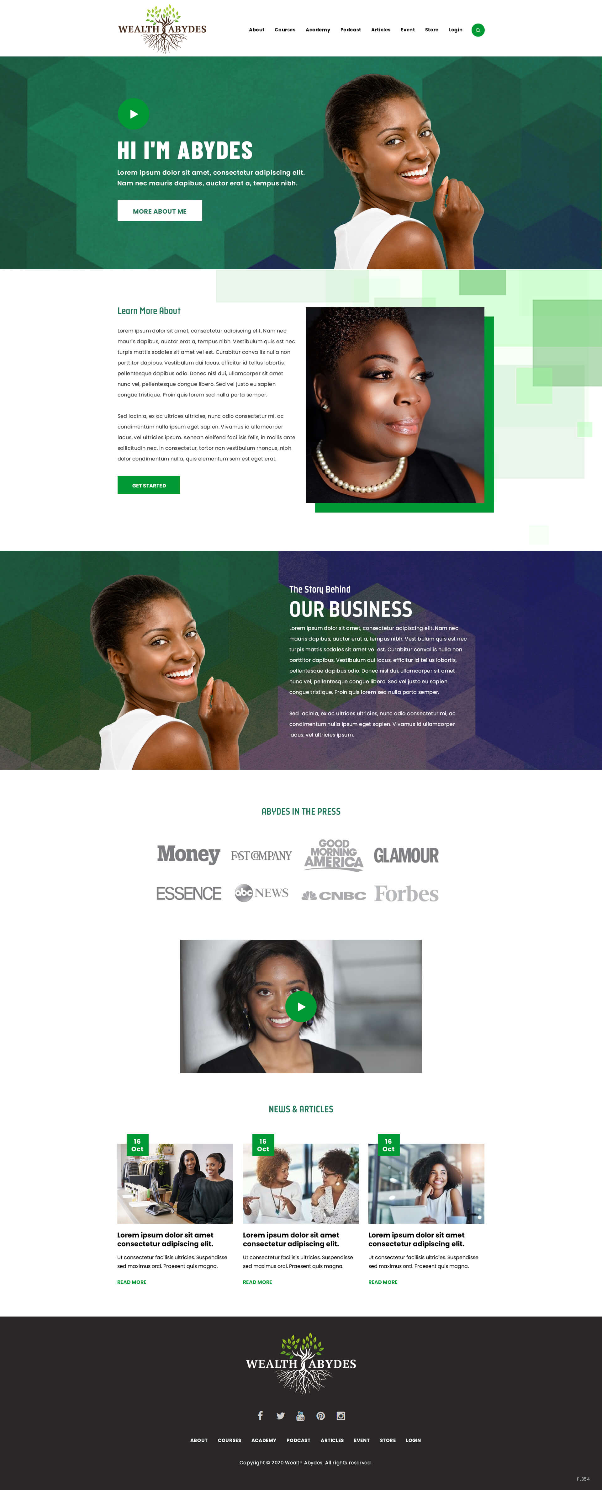 Web Design by pentaxial for ABC Lush | Design #24107378