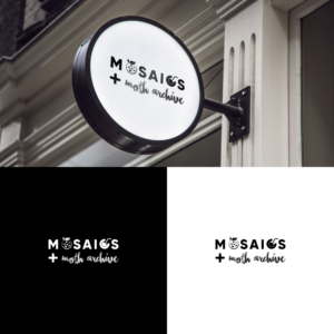 Mosaics + Moth Archive | Logo Design by ZiangArt_Studio