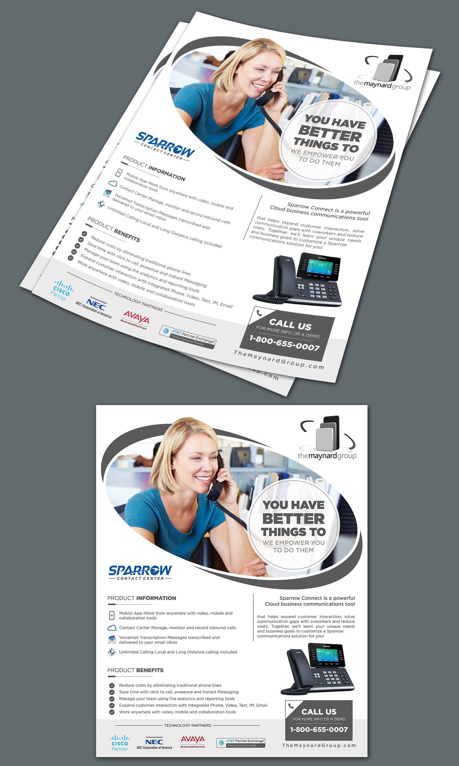 Flyer-Design von BLUE WINGS für The Maynard Group | Design #24141318